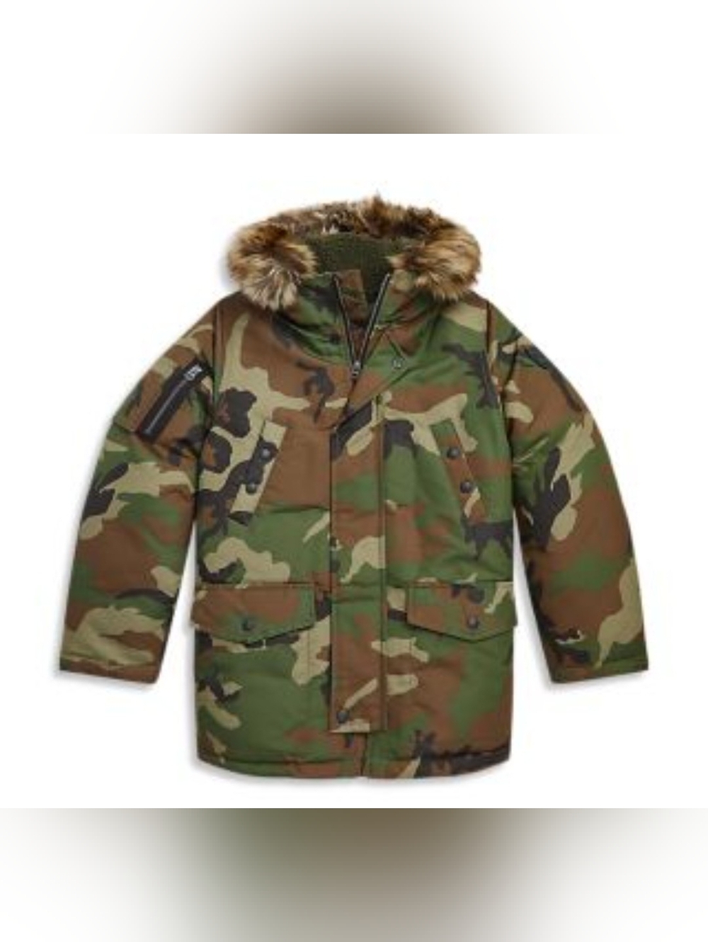 Polo Ralph Lauren Little Boys Camo Down Parka Size 2/2T.